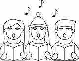 Christmas Carolers coloring Page  Free Printable Coloring Pages sketch template