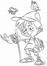 Ausmalbild Junge Beim Wandern  Ausmalbilder Kostenlos Zum Ausdrucken sketch template
