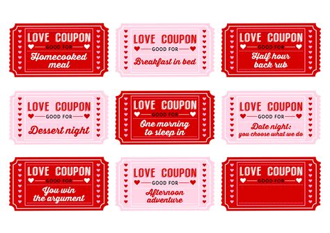 Love coupons, Coupon template, Love coupons for him