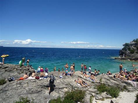 Camping at Tobermory. Ontario, Canada