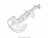 Electric Violina 2 Coloring Page For Kids  Free Violin Printable sketch template