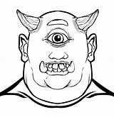 Ogre Coloring Pages sketch template