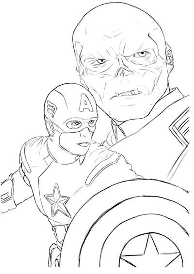 [UPDATED] 50 Captain America Coloring Pages