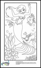 coloring Princess ariel The little Mermaid page  sketch template
