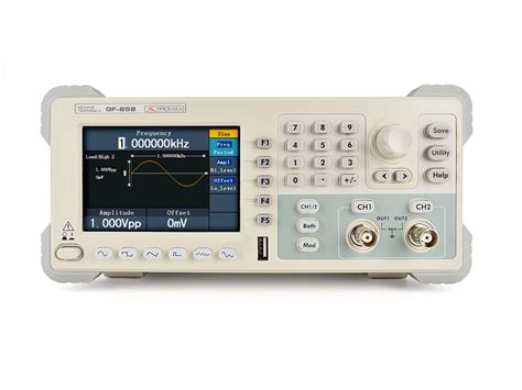 GF-858: 25 MHz Arbitrary waveform generator with USB and RS-232 | PROMAX