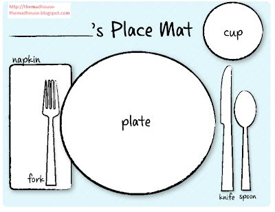 Free Printable Placemat: Fun and Functional Designs for Kids | Mum In The Madhouse