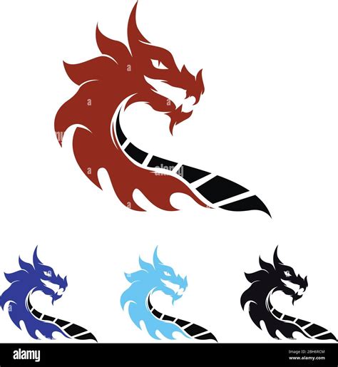 Dragon head vector image logo Stock Vector Image & Art - Alamy