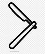 Straight Razor Coloring Page  Desenho De Navalha Para Colorir Clipart sketch template