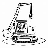 Digger Moving Parts Craft Sketch Coloring Page sketch template