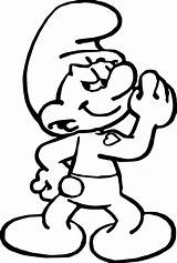 Smurf Coloring Pages Grouchy Grumpy Cartoon Kids Visit Printable  sketch template