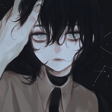 Black Hair Aesthetic Anime Girl Profile Pic - Largest Wallpaper Portal