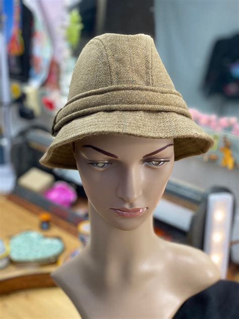 Mens vintage winter hat Country Gentleman hat tweed wool | Etsy