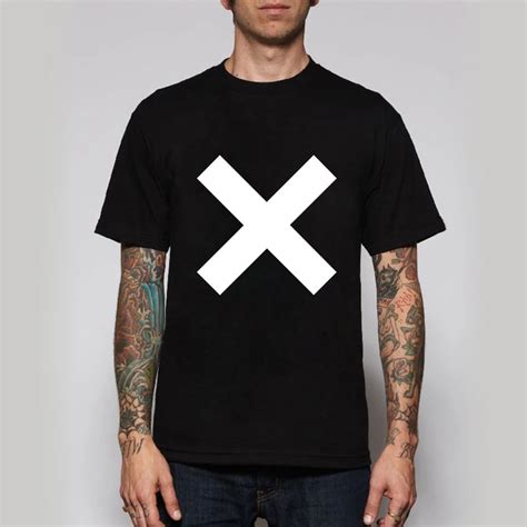 The XX Rock Band Logo Tees Short Sleeve O neck Tshirts Cross ...