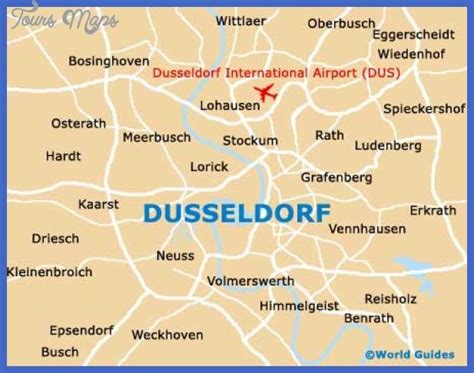 Map of DUSSELDORF - http://toursmaps.com/map-of-dusseldorf.html Tourist Center, Visit France ...