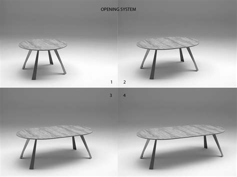 Carlton Circular Dining Table – Metal Legs – YumanMod