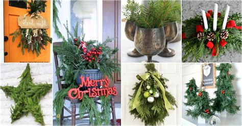 20 Creative Ways To Use Fresh Evergreen In Your Christmas Decorating - DIY & Crafts