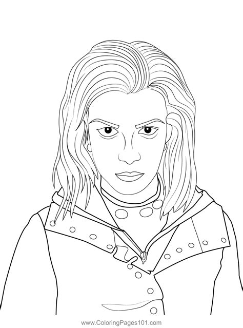 Nymphadora Tonks Harry Potter Coloring Page for Kids - Free Harry Potter Printable Coloring ...