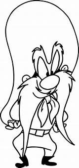 Coloring Pages Looney Tunes Sam sketch template