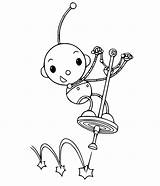 Olie Polie And Pogo Stick sketch template