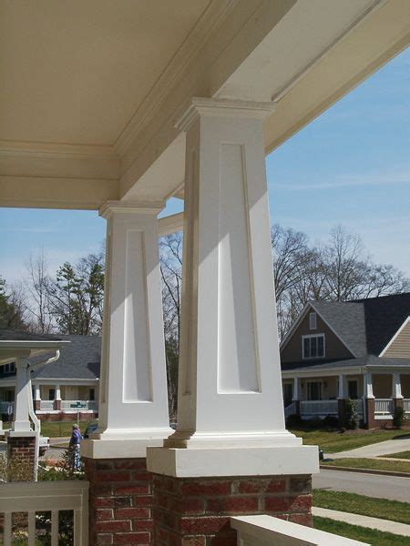 Tapered PVC Porch Columns - Square Craftsman Porch Columns | Porch ...