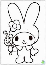 My Melody Coloring Page  Home sketch template