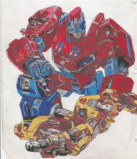 Optimus Prime and Bumble Bee by AfroSam80 on DeviantArt