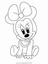 Nice Minnie Mouse Coloring Page For Kids  Free Printable sketch template