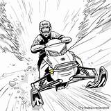 Snowmobile Coloring Pages  Free & Printable sketch template