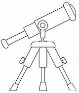 Telescope coloring Page  ColouringPages sketch template