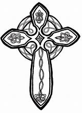 Celtic Cross Coloring Page  Home sketch template