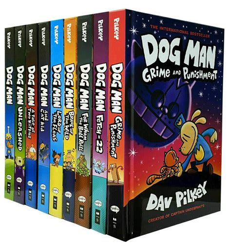 Dog Man Series 1-9 Books Collection Set By Dav Pilkey (Dog Man ...