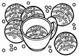 Hot Chocolate And Cookies sketch template