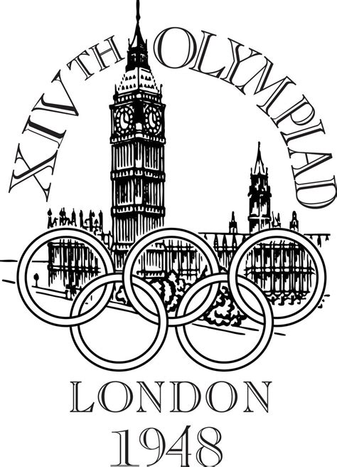 Logo of the 1948 London Olympics | Olympic logo, Summer olympics ...