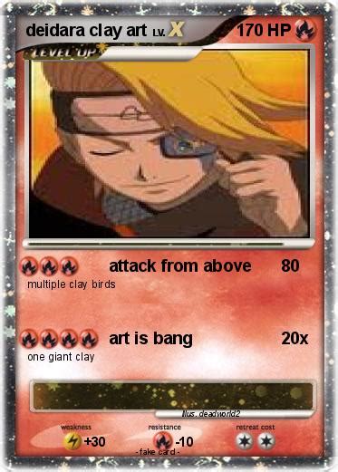 Pokémon deidara clay art - attack from above - My Pokemon Card