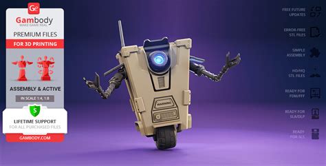 Borderlands Claptrap - STL files for 3D Printing | Gambody