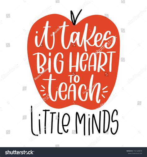 Inspirational Teacher Quote Vector Design Takes Stock Vector (Royalty ...