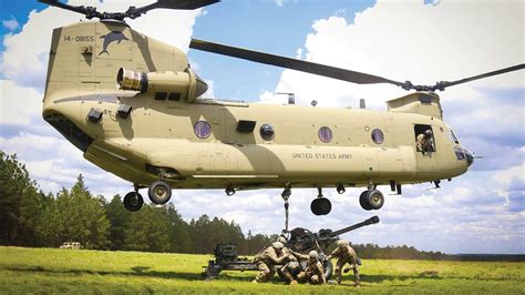 2 new heavy-lift CH-47F (I) Chinooks helicopters arrived from American aerospace company for the ...