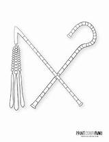 Crook And Flail sketch template