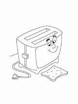 Toaster coloring Pages sketch template