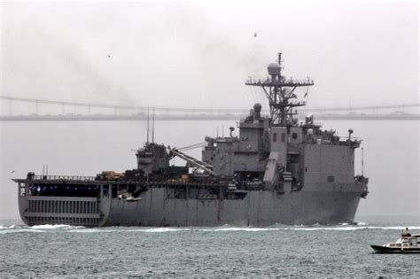 Harpers Ferry class @USNavy dock landing ship USS Oak Hill transited ...