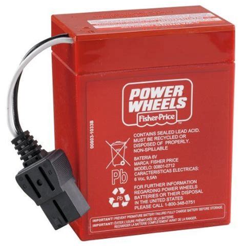 Power Wheels 6-Volt Rechargeable Battery by Fisher-Price. $26.55. From the Manufacturer This ...