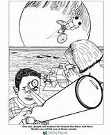 Hubble Space Telescope Coloring Page Printable For Kids  sketch template