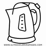Electric Kettle Coloring Page  Ultra Pages sketch template