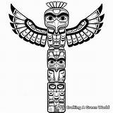 Totem Pole Coloring Pages  Free & Printable sketch template
