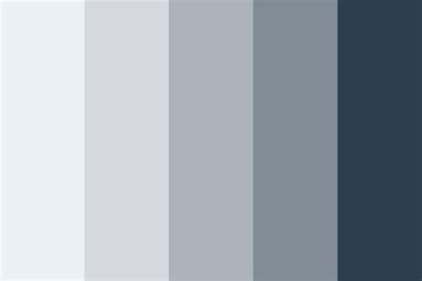 Blues in the Grey Color Palette