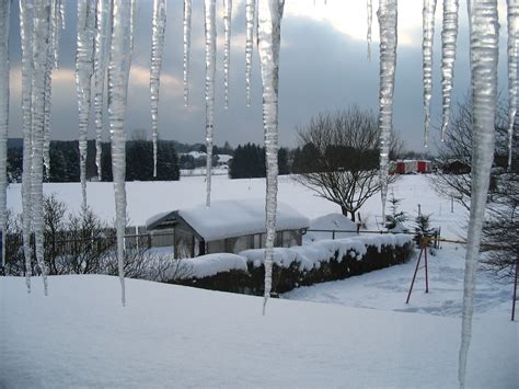 Free Images : winter, wonderland, icicle, snow, freezing, sky, tree, frost, ice, home, sugar ...