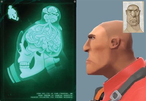 Pyro's X-ray from 2Fort_invasion is pretty accurate to the early concept art of his face : r/tf2