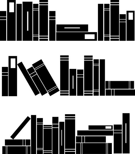Book Silhouette Clip art - stacked vector png download - 4952*5658 ...