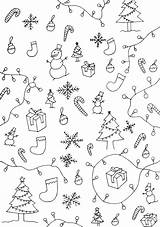 Detailed Christmas Coloring Pages With Wrapping Paper sketch template