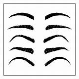 Eyebrow Stencils Kit  16 Free PDF Printables Printablee Worksheets sketch template
